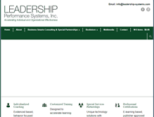Tablet Screenshot of leadership-systems.com